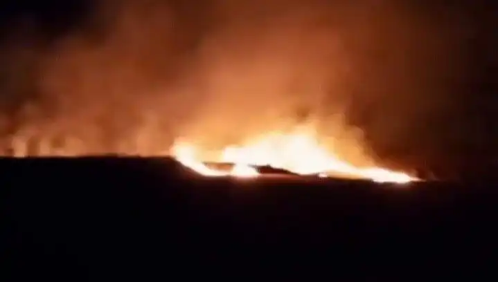20 Dönümlük Tarım Arazisi Yangınla Küle Döndü, Ahırlardaki Hayvanlar Tehlikede