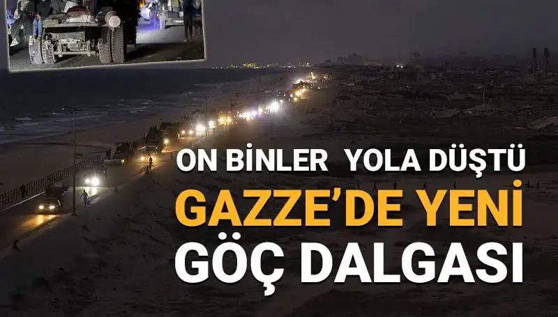 Gazze'de Yeni Göç Dalgası: İnsanlık Dramı Büyüyor