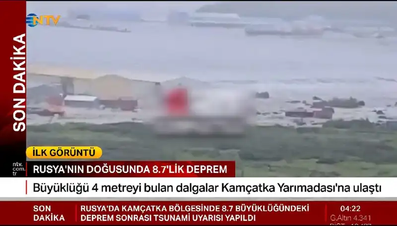 Kamçatka Kıyılarında Tsunami Alarmı: İlk Dalgalar Nihayet Geldi!